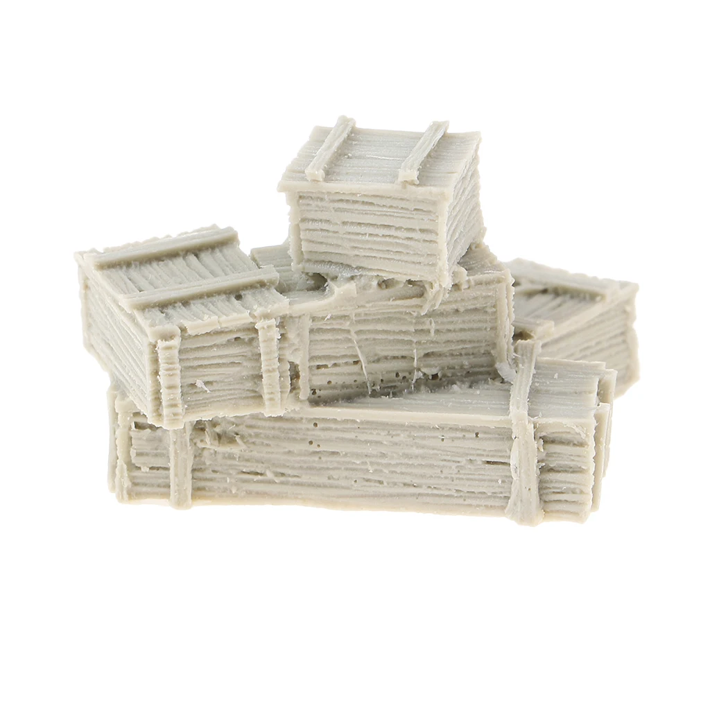 1/35 Resin Figure Resin Boxes and Bags Model  Resin Kit Resin Soldier Scene WWII Soldier Scene Accessories
