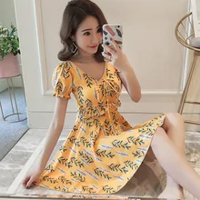 Женская одежда для плавания с принтом, купальный костюм, купальный костюм пуш-ап, Пляжное Платье для плавания, летний сексуальный купальник купальное платье