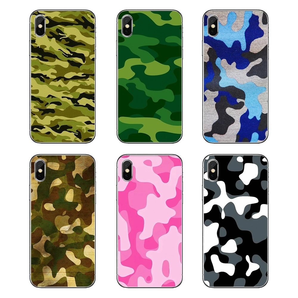 Colorful Army Camo Camouflage Skin pop art pattern Transparent TPU Case For Motorola Moto X4 E4 E5 G5 G5S G6 Z Z3 G3 C Play Plus | Мобильные