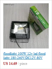 12v прожектор 20w ip65 smd led черный горячий