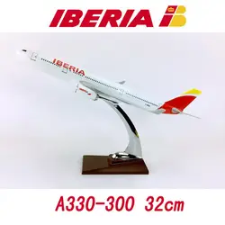 1:200 весы Airbus A330-300 Большой 32 см IBERIA airlines игрушечные модели самолетов литья под давлением пластик сплав самолет подарки для детей