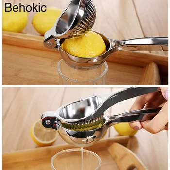 

Behokic Large Manual Lemon Orange Fruit Lemon Squeezer Extractor Squeezing Clip Hand Press Fresh Pomegranate Juice Juicing Tool