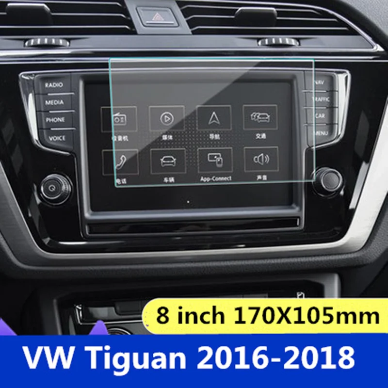 

For VW Volkswagen Tiguan Screen Protector Car GPS Navigation LCD Tempered Film For VW Tiguan Atlas Accessories 2018 2017 2016