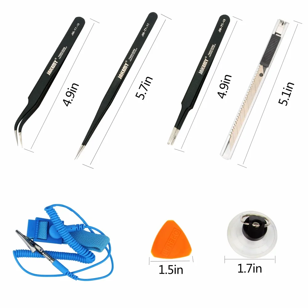 JAKEMY 74 in 1 Professional Repair Tools Kit Screwdriver Set Opening Tool Knife Ruler Tweezers Maintenance Ferramentas JAKEMY 74 in 1 Professional Repair Tools Kit Screwdriver Set Opening Tool Knife Ruler Tweezers Maintenance Ferramentas