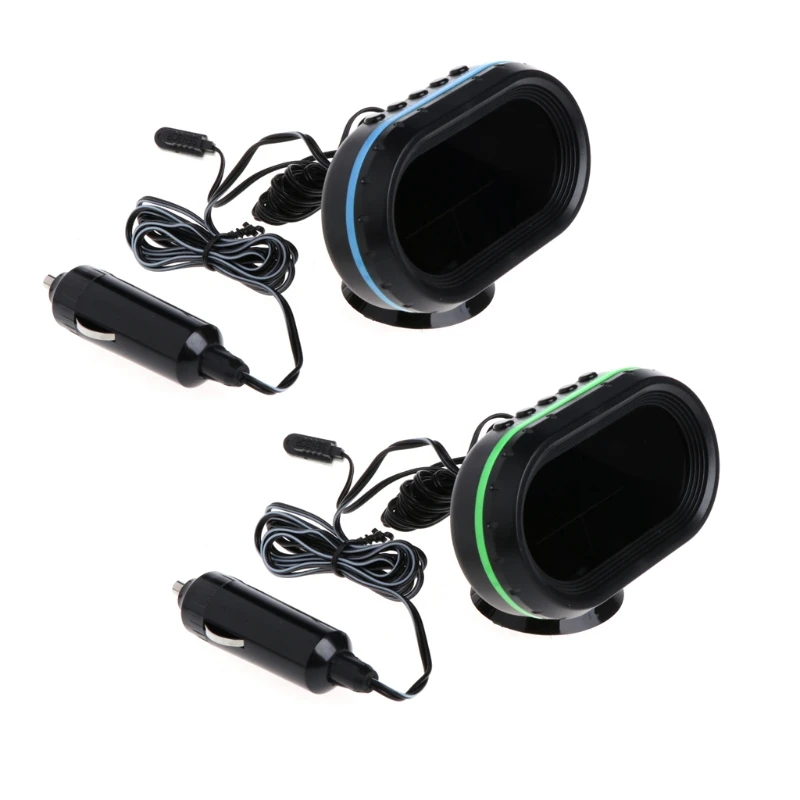 

Digital Car LCD Clock Voltmeter Thermometer Battery Voltage Temprerature Monitor DC 12V-24V Freeze Alert