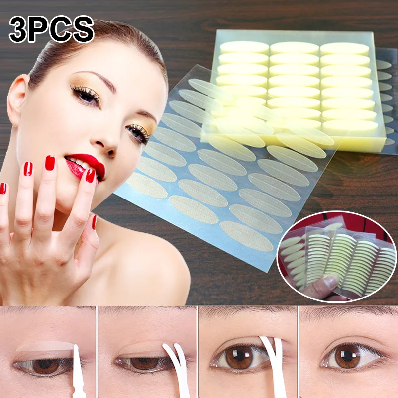 3Pcs Invisible Double Eyelid Tape Transparent Waterproof Breathable Self-adhesive Sticker Tools @ME88 | Красота и здоровье