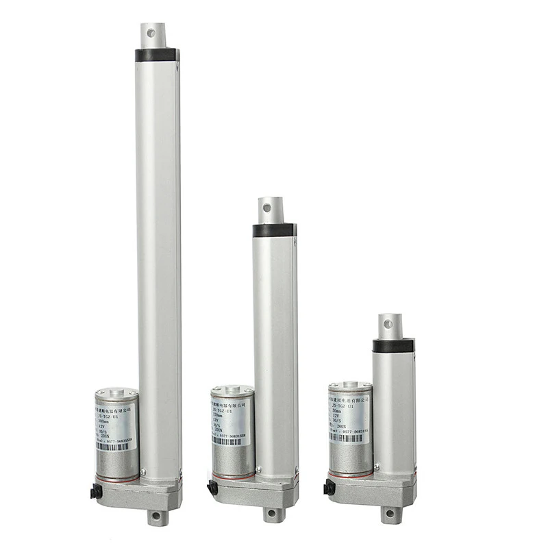 

1pc DC 12V 200N 50-300mm Stroke Tubular Motor Linear Actuator Motor Door Opener Heavy Duty Bracket Lift Tubular Motor