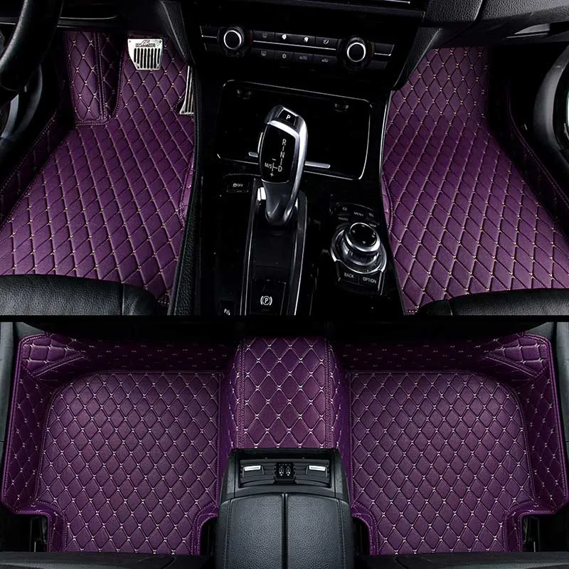 for 5 seats KADULEE изготовленный на заказ автомобильный напольный коврик для ног для peugeot 308 206 508 5008 301 408 2008 207 3008 2012 водонепроницаемый автомобиля аксессуары для укладки волос - Название цвета: for 5 seats