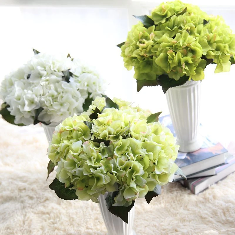 1ピース13 8 高枝人工アジサイの花葉結婚式の装飾絹の花造花アジサイ Artificial Hydrangea Flowers Hydrangea Flowerartificial Flowers Hydrangea Aliexpress