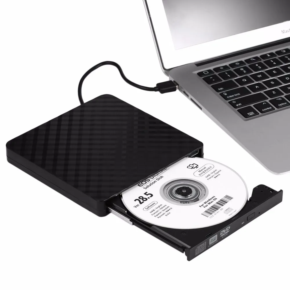 

USB 3.0 DVD Burner DVD ROM Player External Optical Drive CD/DVD RW Writer Recorder Portable Drives for Laptop Computer