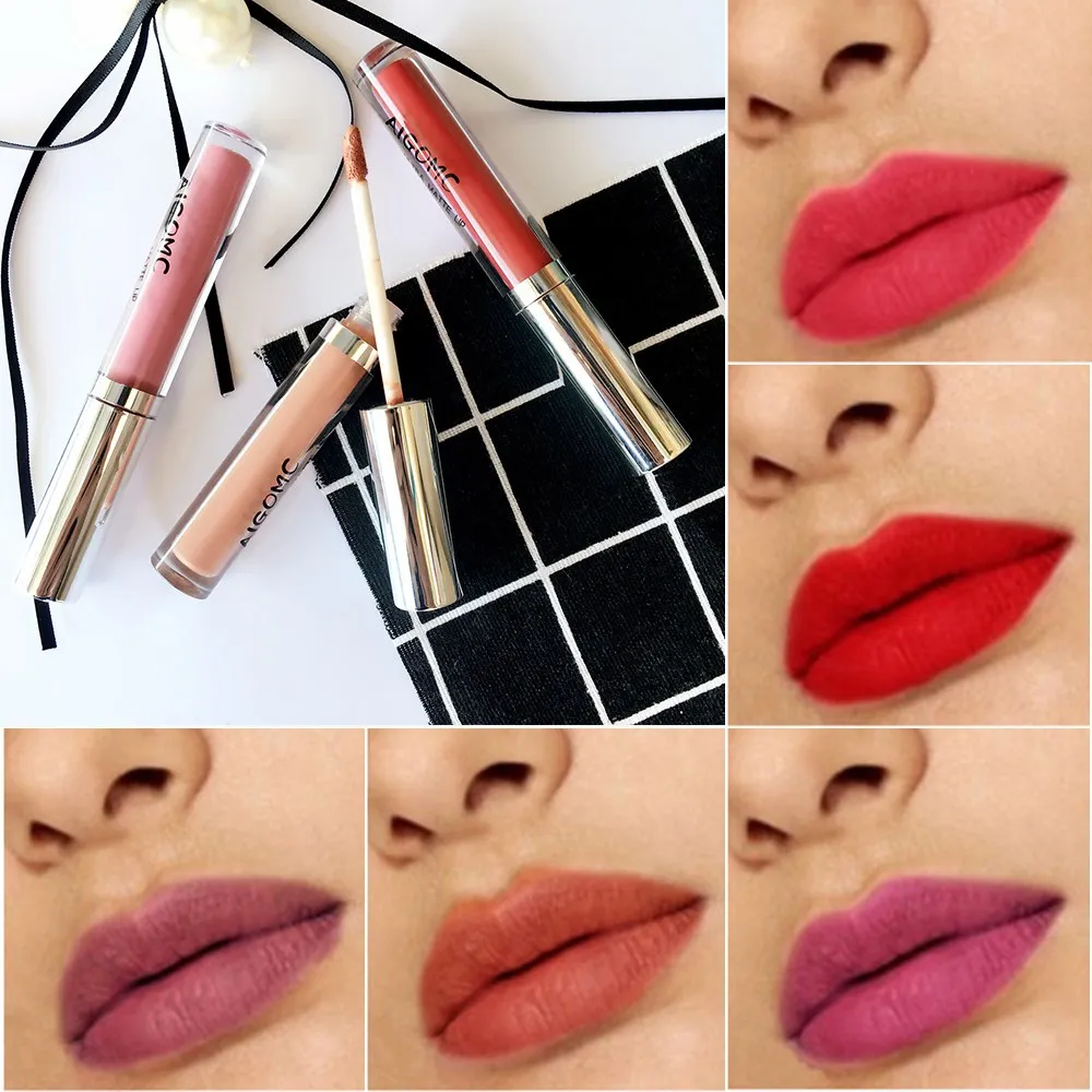 

FRESHME Makeup Lip Gloss Sexy Red Black Lip tint