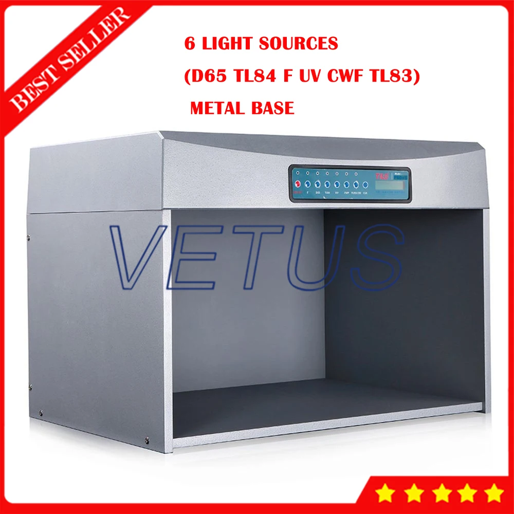 Кабины P60 + S с 6 источниками света D65 TL84 F UV CWF TL83 цвет металла основания для шкафа