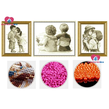 

3D Accurate printing diy beads embroidery kids pure love beadwork home decor crafts needlework home decoration accessories Gifts