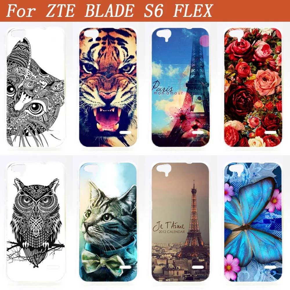 Высококачественный цветной Чехол Diy для ZTE BLADE S6 чехол с УФ-рисунком s рисунком