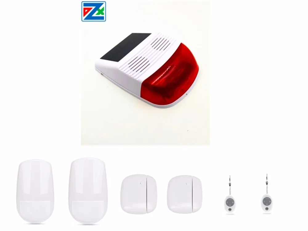 433868MHz Outdoor Wireless GSM SMS APP Control Flash Strobe Solar