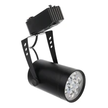 7 Вт светодиодный Трековый светильник магазин дисплей светильник прожектор Черный База теплый белый