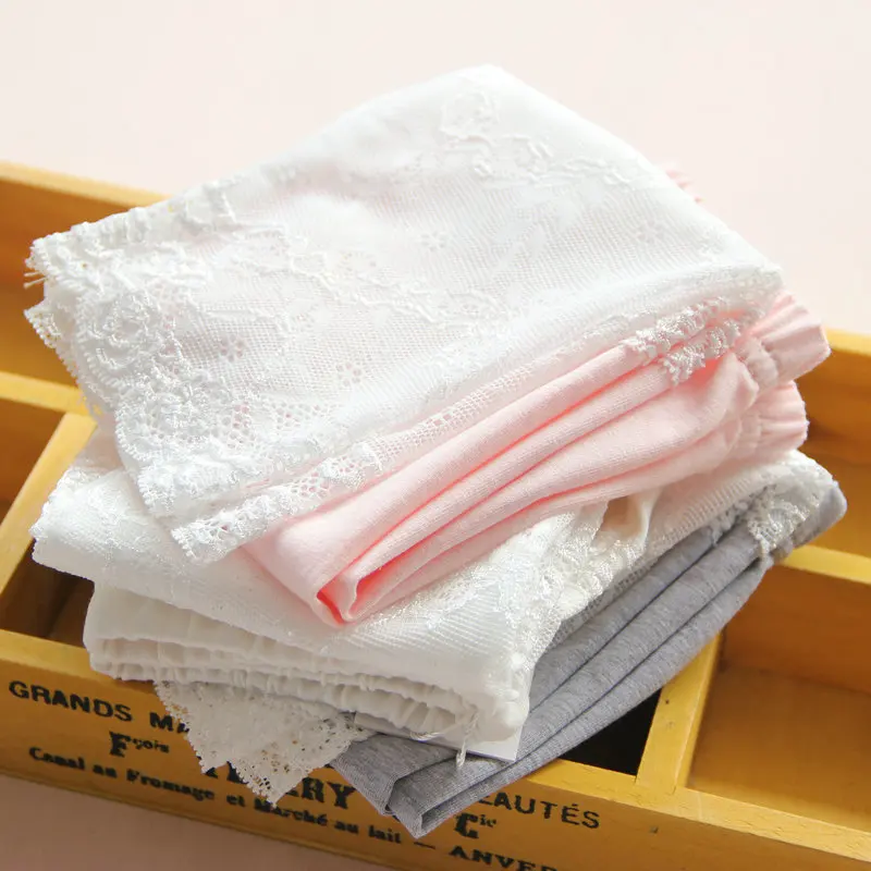 Girl leggings children cotton lace summer girl leggings for kids