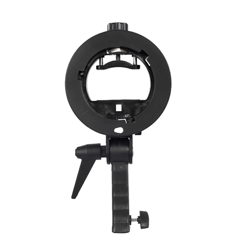

S Type Speedlite Flash Bracket Bowens Mount Holder stand for Softbox Dish Honeycomb Conical Snoot