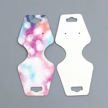 

DoreenBeads Paper Jewelry Necklace Display Card Vase Multicolor Galaxy Universe Pattern 10.8cm(4 2/8") x 4.5cm(1 6/8"), 50 Sheet