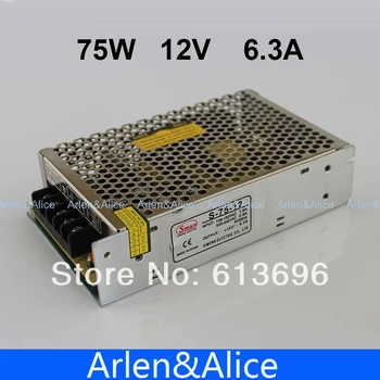 

75W 12V 6.3A Single Output Switching power supply for LED Strip light SMPS CCTV