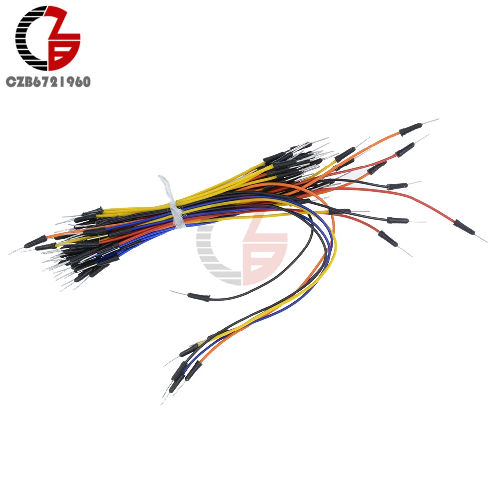 

1Pack 65pcs Male to Male Solderless Flexible Breadboard Jumper Cable Wires for Arduino