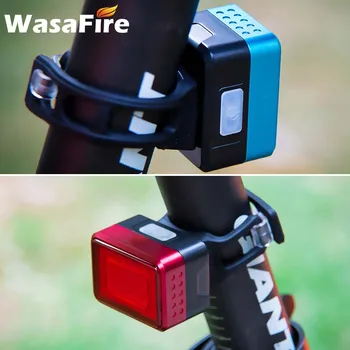 

Bicycle Rear Light Cycling Automatic Brake Induction Taillight MTB USB Charge Breathable LED Flashlight Bike Safety Lamp