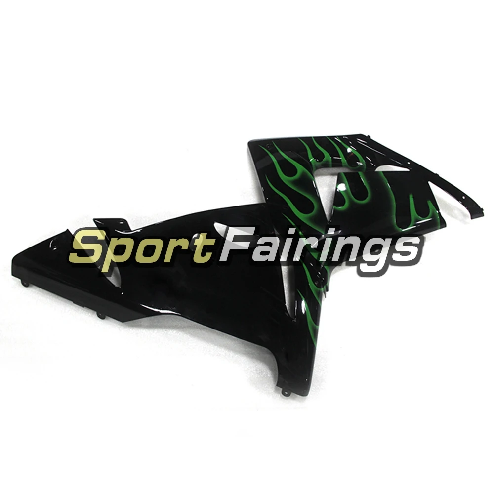 Обтекатели для Кавасаки ZX-10R ZX10R Год 04 05 2004 2005 из АБС-пластика для мотоцикла полный обтекатель с комплектом кузова Moto Carene черный зеленый пламя