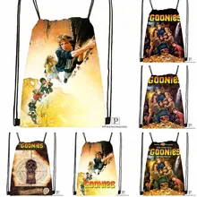 Custom the Goonies Drawstring Backpack Bag for Man Woman Cute Daypack Kids Satchel (Black Back) 31x40cm#180531-01-31