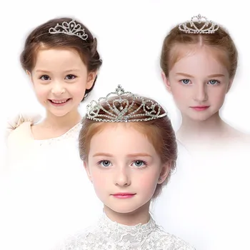 

Girl Hair Accessories Gorgeous Pretty Rhinestone Tiara Crown Exquisite Headband Comb Pin Party Wedding Bridal Birthday gift 2pcs