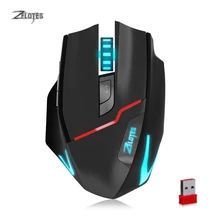 ZELOTES F18 Dual-mode 2.4GHz Wireless Gaming Mouse 3200DPI 7-color Backlit Wired Mouse Mice for PC Laptop Mouse Gamer