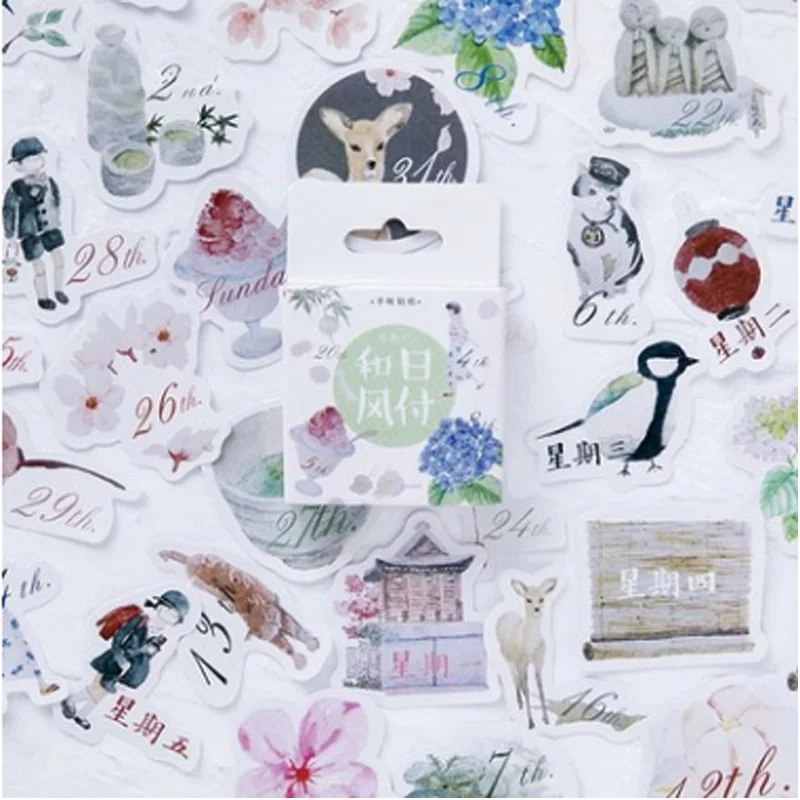 

45 pcs/lot character and figures mini paper sticker decoration DIY ablum diary scrapbooking label sticker kawaii stationery