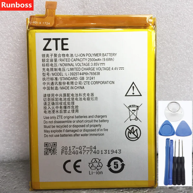 Original New Li3925T44P6h765638 2500mAh Battery For ZTE BLade V8 Lite 5.0-inch Mobile Phone Batteries + Tools Original New Li3925T44P6h765638 2500mAh Battery For ZTE BLade V8 Lite 5.0-inch Mobile Phone Batteries + Tools