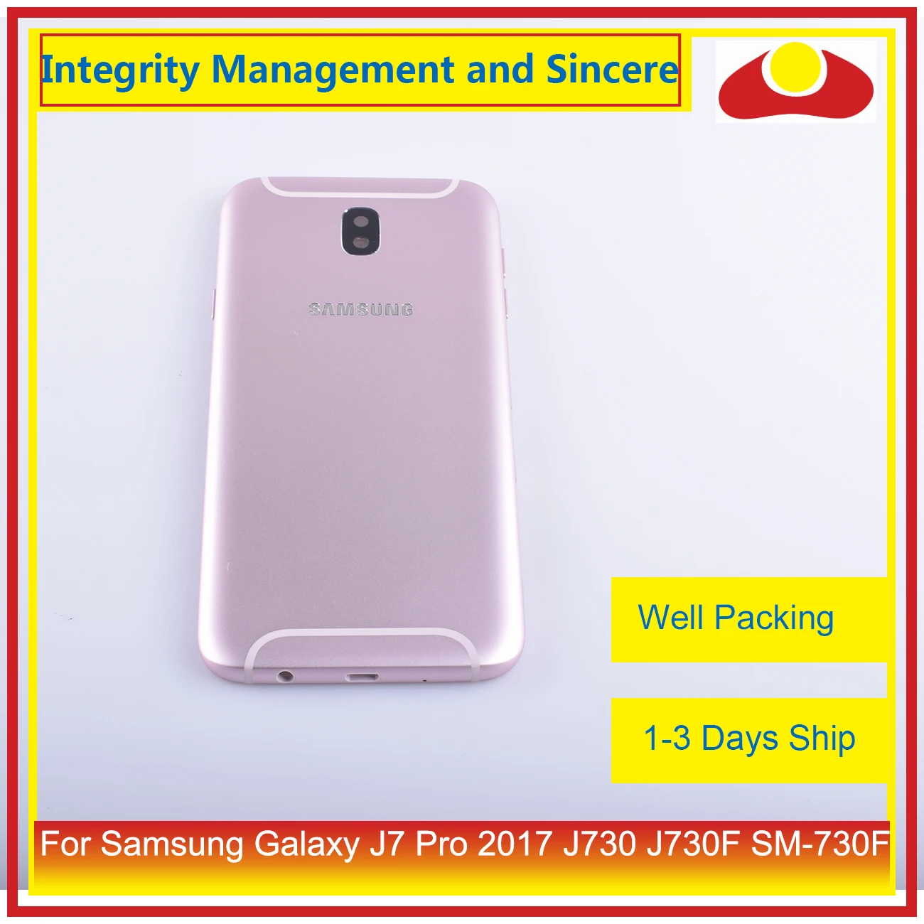 10 шт./лот для samsung Galaxy J7 Pro J730 J730F SM-730F корпус Батарейная дверная рама задняя крышка чехол Корпус Корпуса