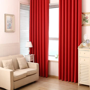 

Luxury Modern Full blackout curtains Solid Color Shading 100% Tulle Cortinas for Living Room Bedroom Kitchen Curtain