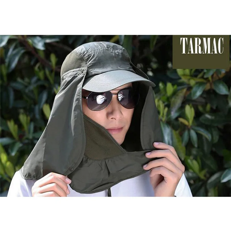 

Outdoor Sport Hiking Visor Hat UV Protection Face Neck Cover Fishing Sun Protect Cap Best Quality