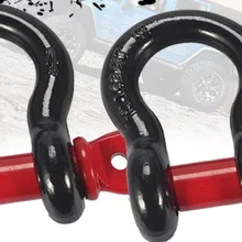 2 шт., 3/" 23 мм 4,75 T 28,5 T u-образная Скоба для лебедки, буксировочный ремень, крюк такелаж для слинг ATV UTV буксировочный прицеп