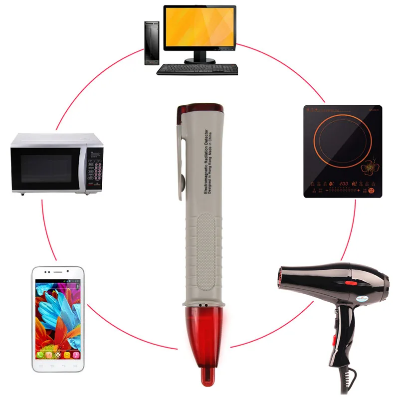Мини детектор электромагнитного излучения ручка EMF тест er Высокочувствительный компьютер мобильный телефон радиационный тест