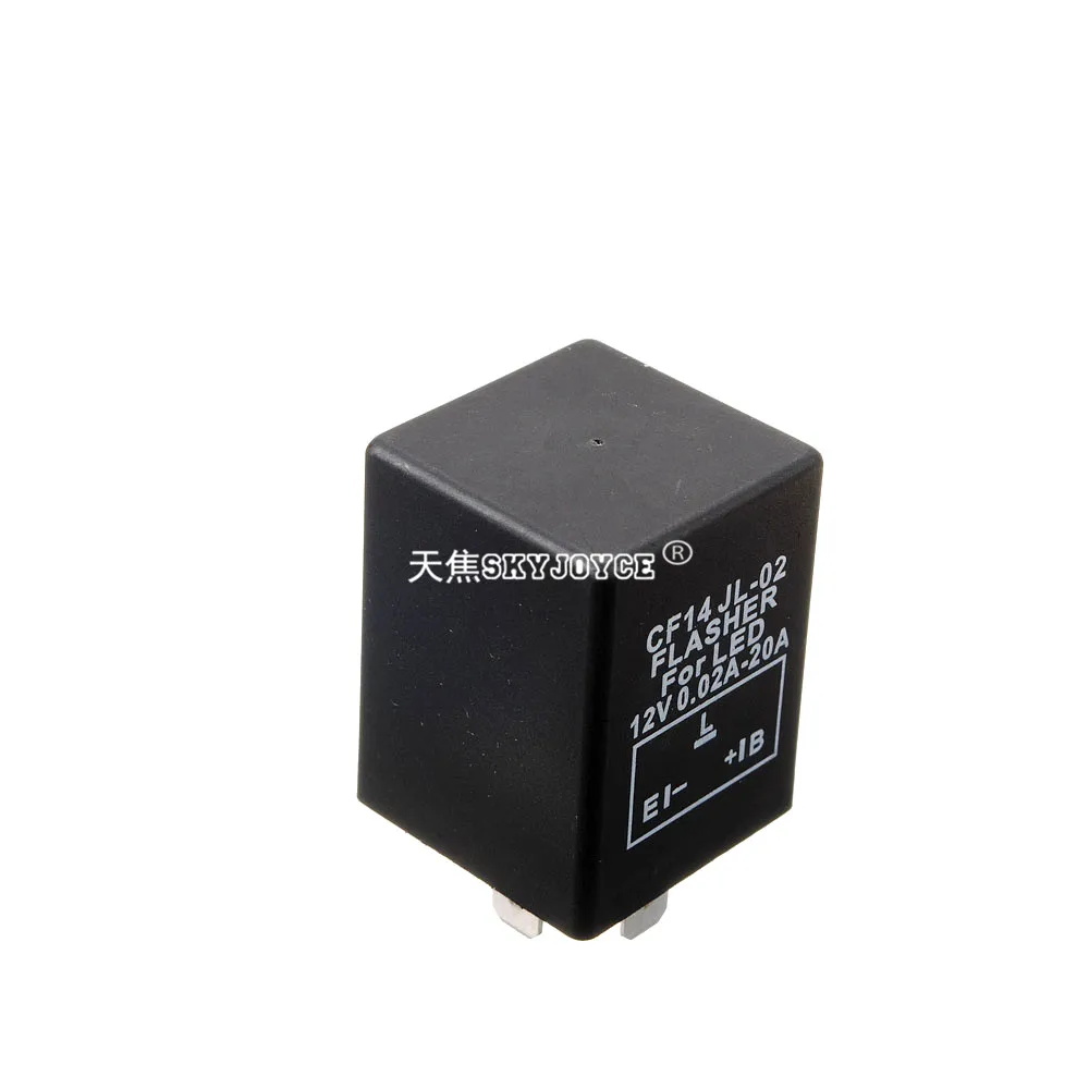 30X led flasher 3 pin led turn light flasher relay car blinker decoder relay 12V flash strobe controller flasher module for led (1)