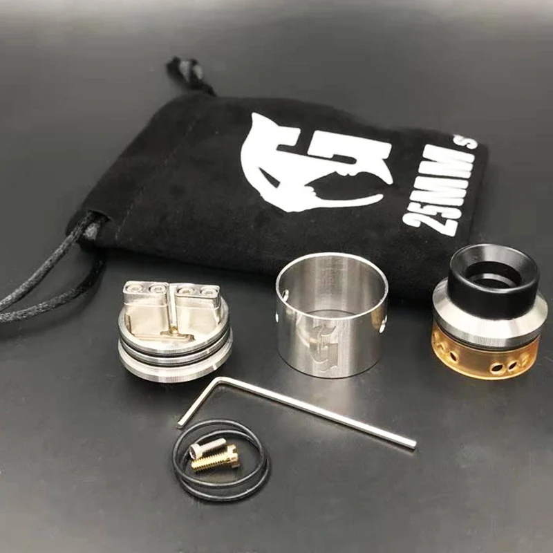 Newest-1-1-Goon-528-25-RDA-E-Cigarette-Atomizers-25mm-RDA-Vaporizer-Peek-Insulater-Vape (2)