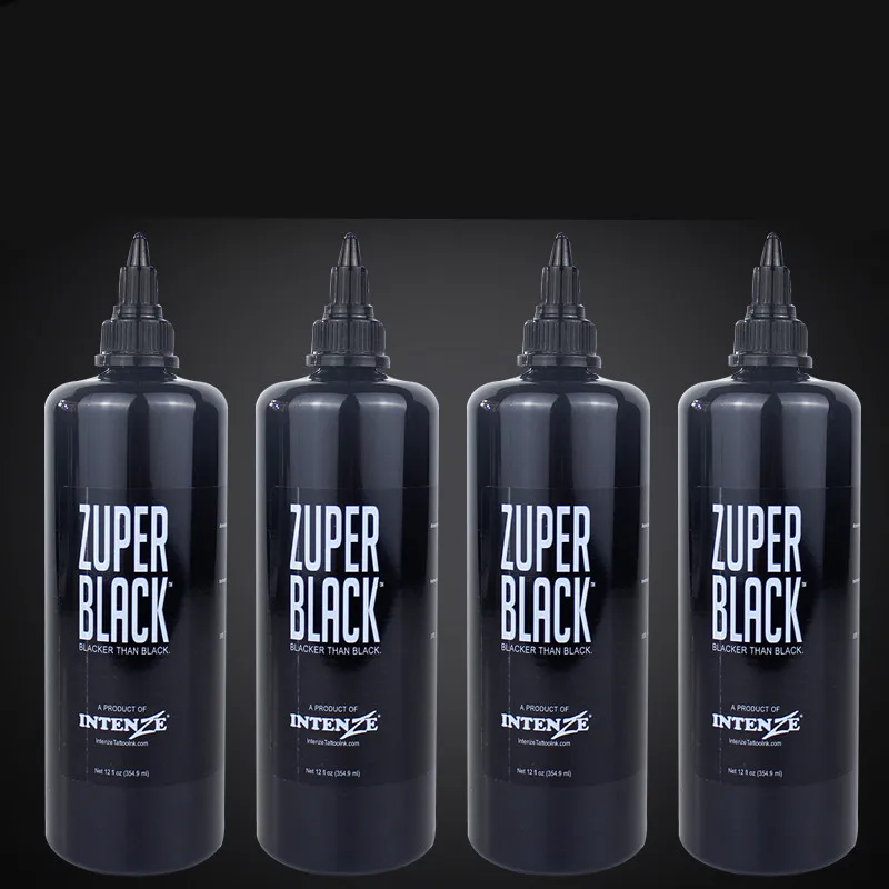 large bottle ZUPER BLACK Tattoo Ink 12oz (360ml)