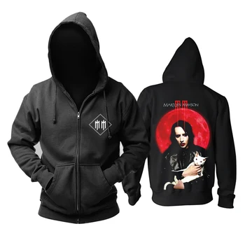 

Bloodhoof MARILYN MANSON HEAVY METAL BLACK ROCK HOODIE Asian Size