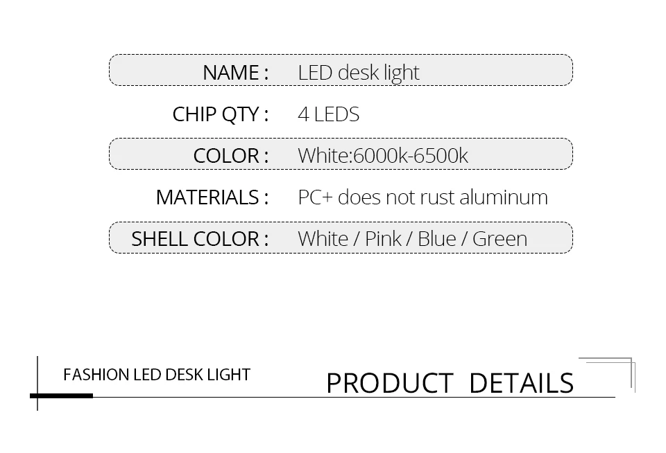 Children Eye Protection Student Study Reading Lamp Light Luminaria LED Table Lamp  (3)