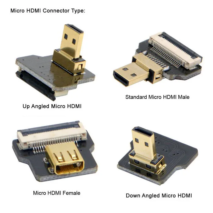 FPV HDMI ленточный кабель под углом 90 градусов Micro HDMI к MiniHDMI мужской FPC плоский кабель FFC hdmi шнур для мультикоптера аэрофотосъемки