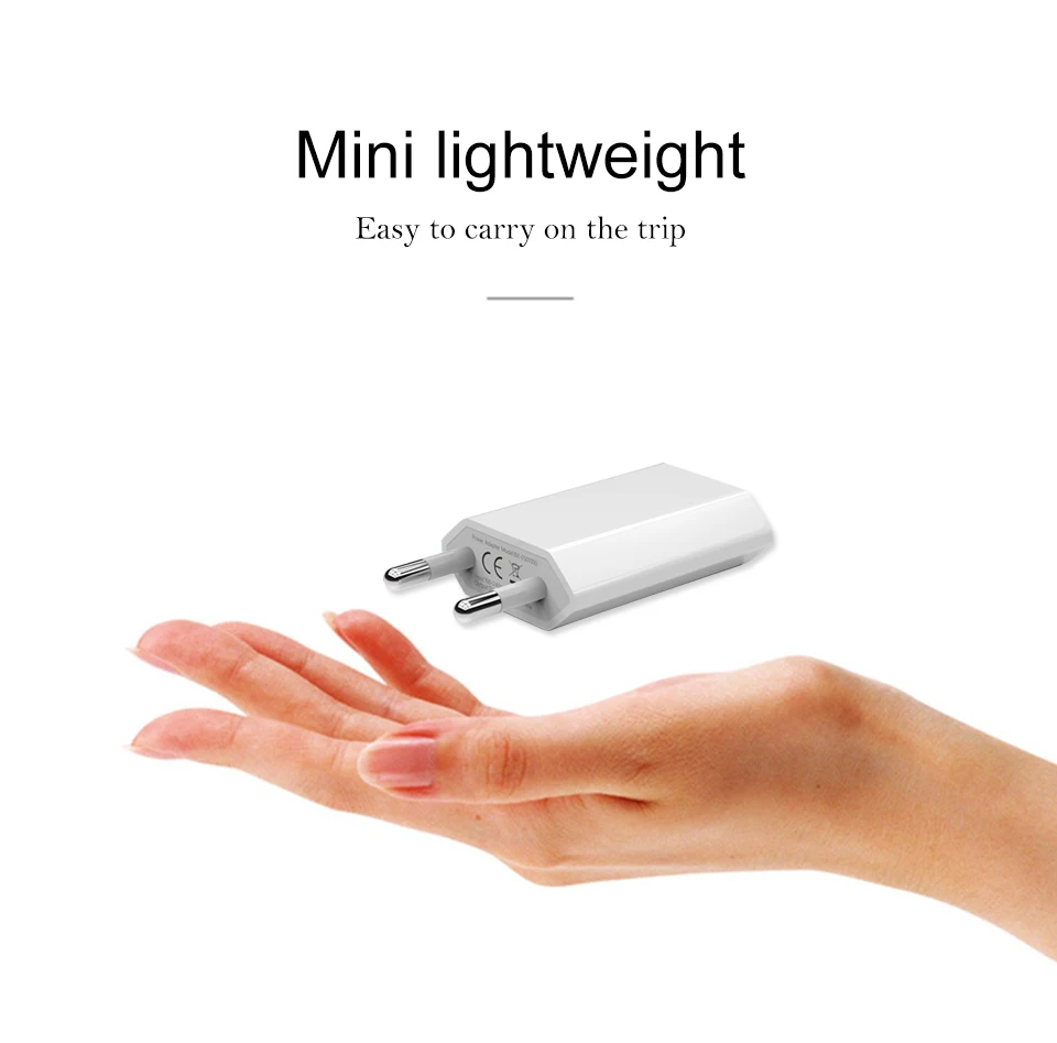 Travel Wall Charge Charger Power Adapter 5V 1A European EU Plug USB AC Charger For Apple iPhone 6 6S 7 Samsung S7 Mobile Phone (7)