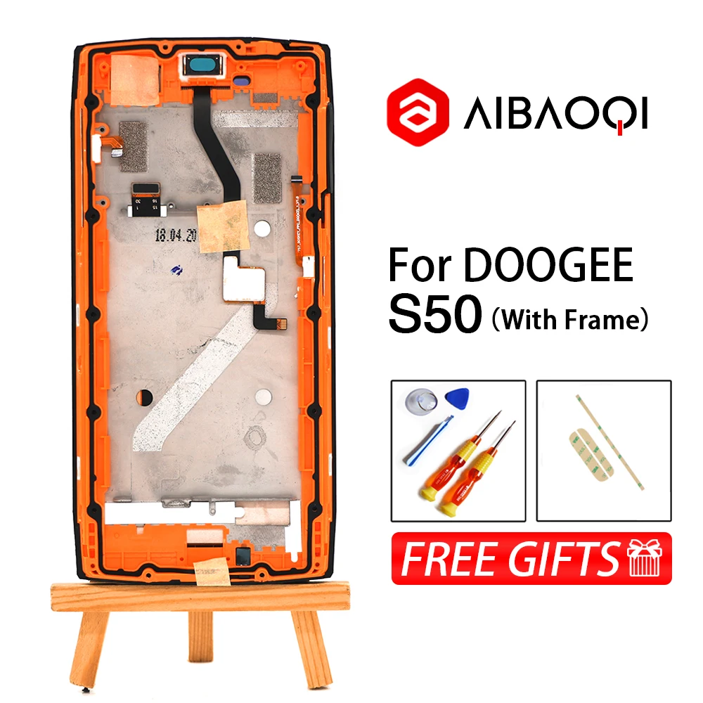 Сенсорный экран AiBaoQi 5 7 дюйма ЖК-дисплей 1440x720 в сборе замена для телефона Doogee S50 |