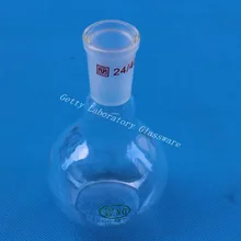 Фляга с плоским дном, одно горлышко, 150 мл, соединение 24/40, тяжелая стена(боросиликатное стекло 3,3