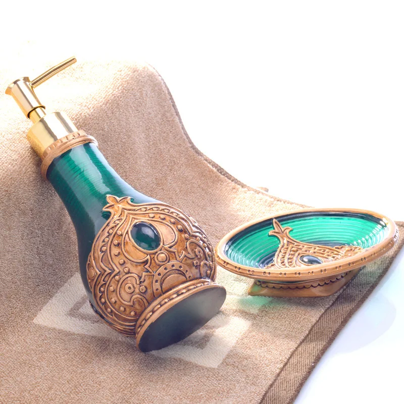 2Pcs Pump Liquid Soap Dispenser Resin Hand Soap Dishes Set Moroccan Style Hotel Bathroom Kitchen Sink Shampoo Shower Gel Bottle 2Pcs Pump Liquid Soap Dispenser Resin Hand Soap Dishes Set Moroccan Style Hotel Bathroom Kitchen Sink Shampoo Shower Gel Bottle