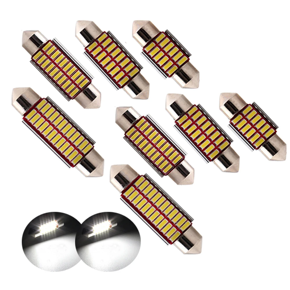YSY светодиодная гирлянда 31 мм 36 39 41 купольная лампа 16 12SMD 4014 SMD CANBUS безошибочная