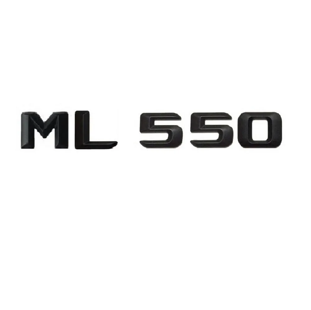 

Matt Black " ML 550 " Car Trunk Rear Letters Words Number Badge Emblem Decal Sticker for Mercedes Benz ML Class ML550