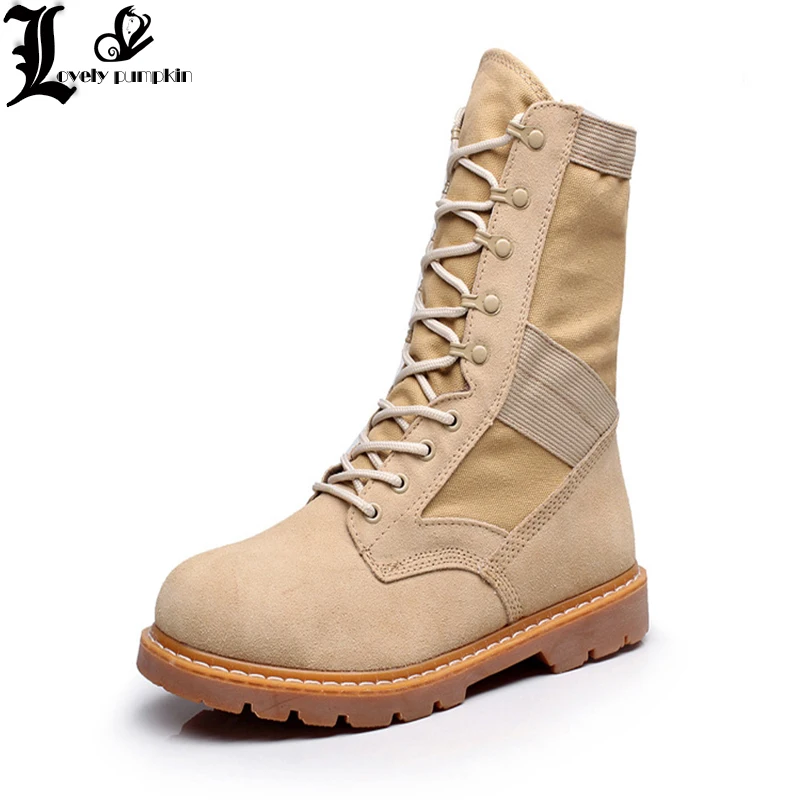 

NEW Big Size 34-44 Autumn Winter Boots men Genuine Leather Martin boots high-top shoes motocross boots combat military LP002
